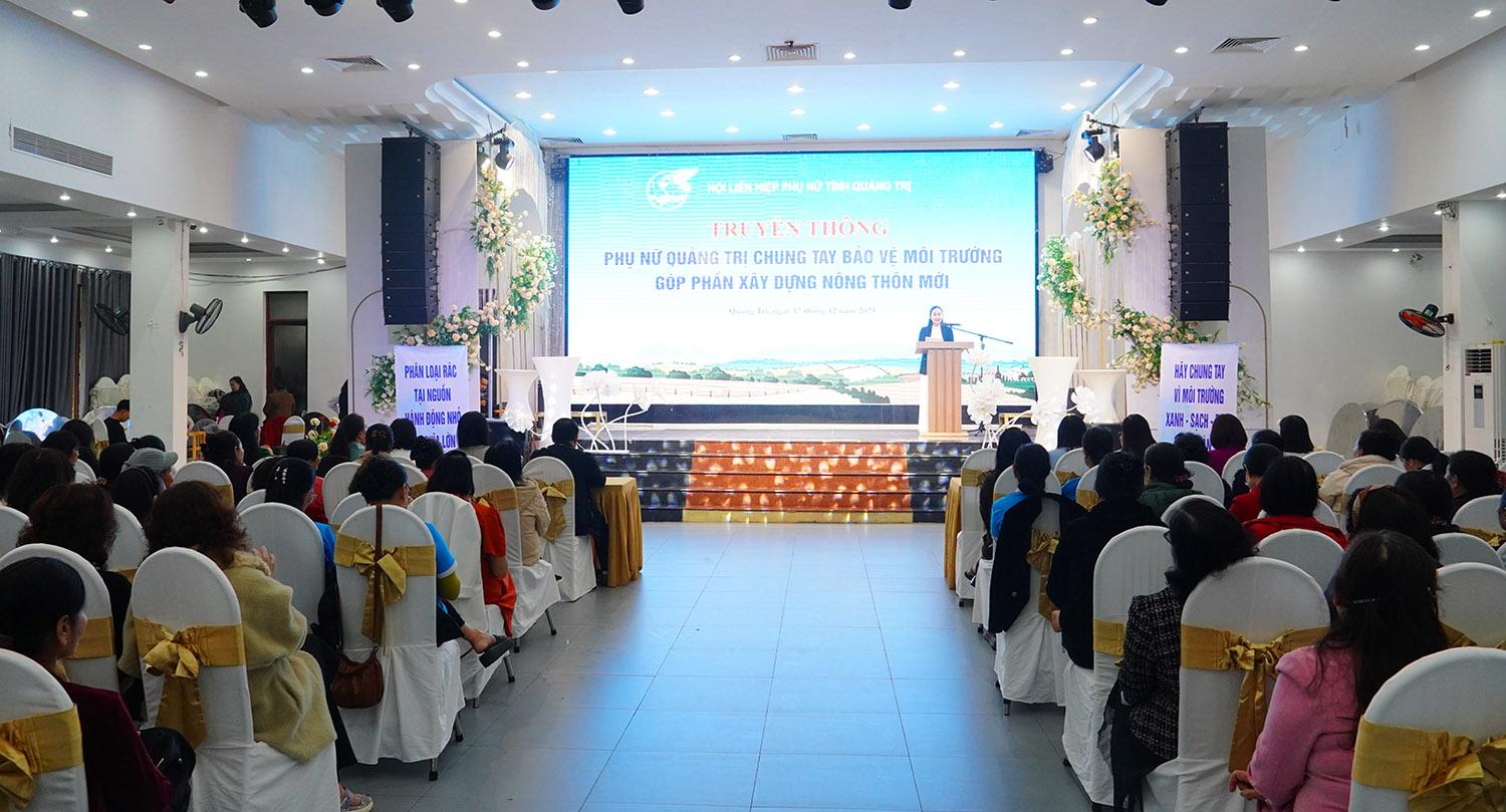 Phụ nữ Quảng Trị chung tay bảo vệ môi trường, góp phần xây dựng nông thôn mới