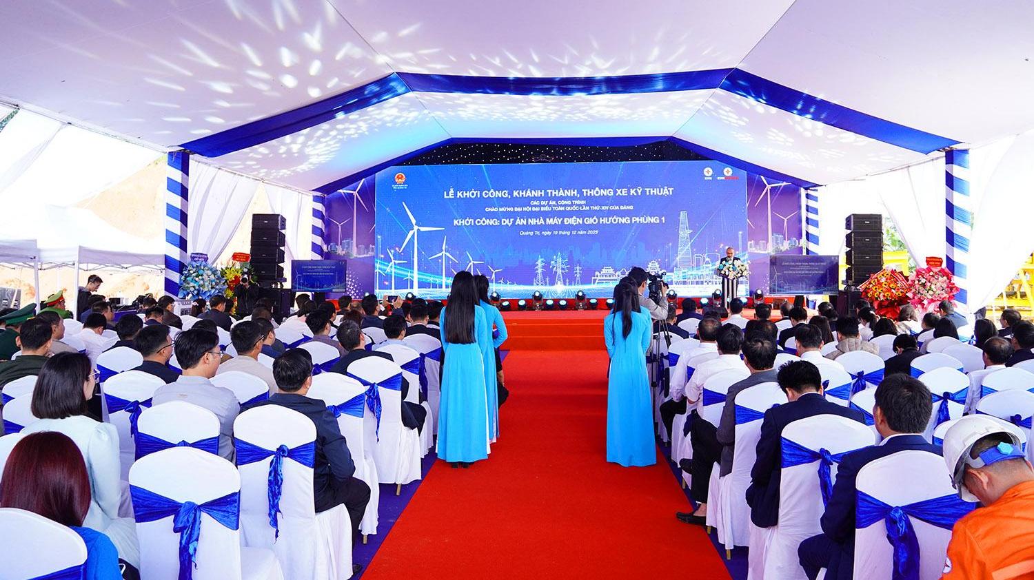 Khởi công Dự án Nhà máy Điện gió Hướng Phùng 1