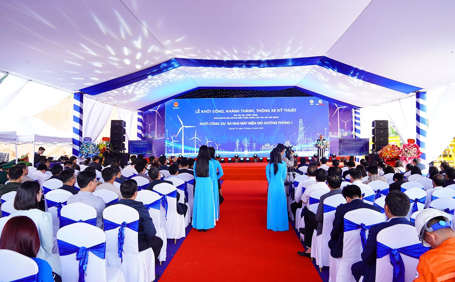 Khởi công Dự án Nhà máy Điện gió Hướng Phùng 1